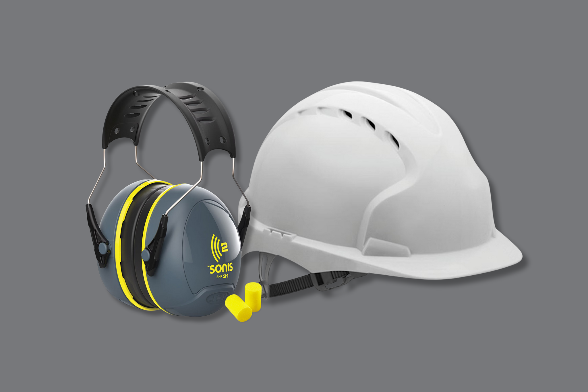 Safety helmet and Ear defenders