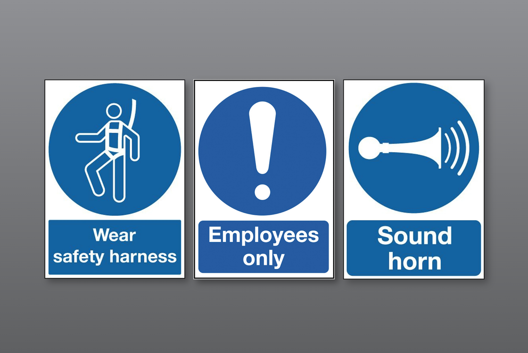 Mandatory Signage Examples