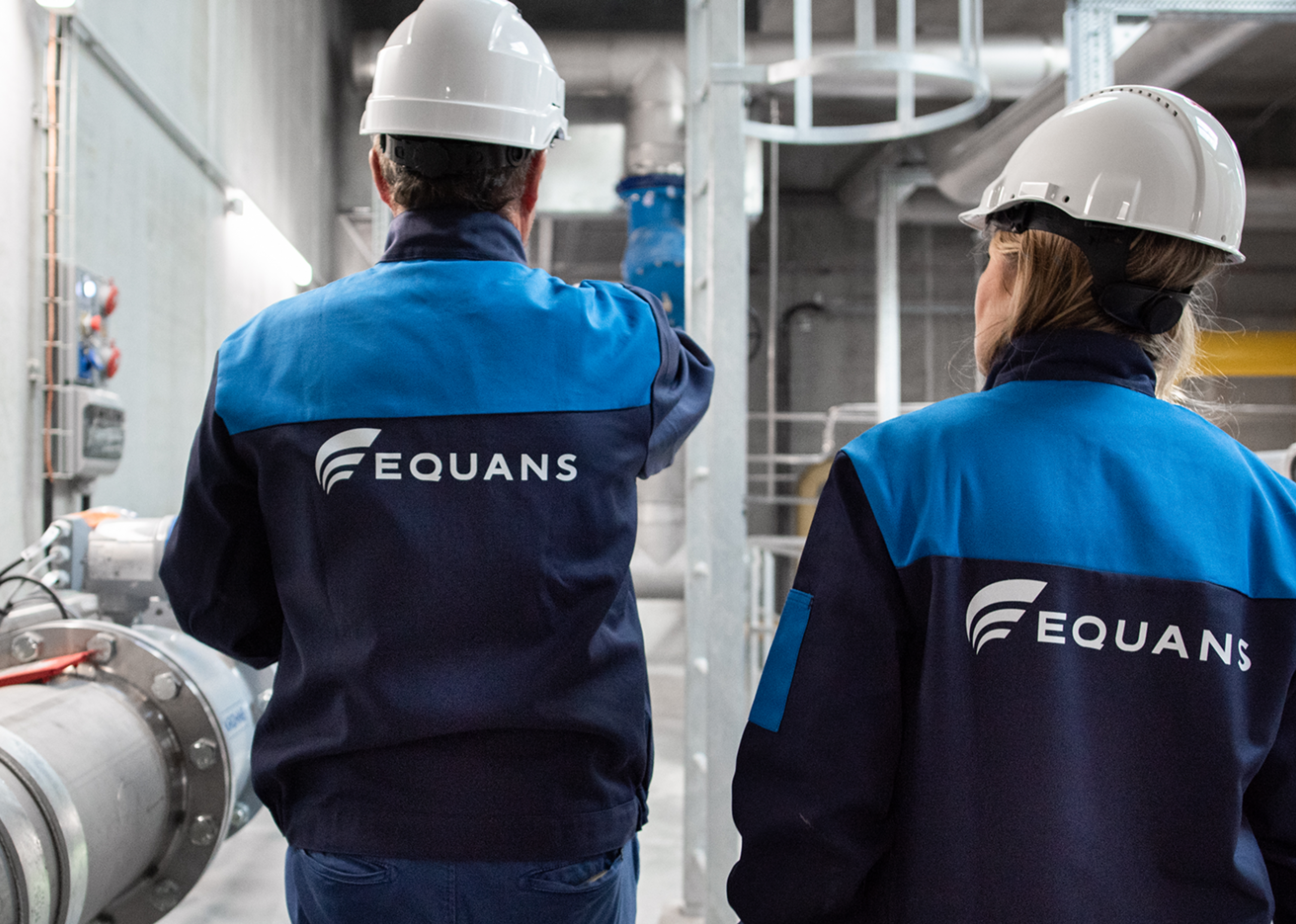 Equans workers in PPE.