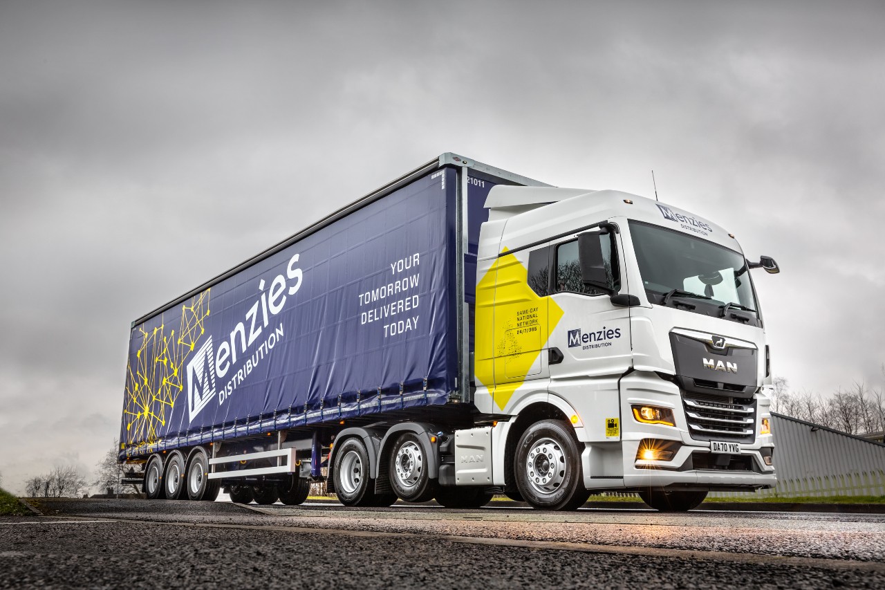 Menzies Distribution lorry.